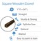 Walnut Wood Square Dowel Rods 1/2" Thick, for Crafts/Woodworking|Woodpeckers